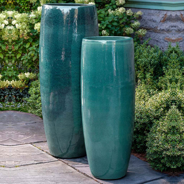 extra tall plant pots outdoor Campania International Sabine Planter, Tall Fjord