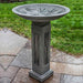 Sagano Birdbath on concrete in the backyard