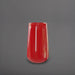 Saigon Tapered Round Fiberglass Planter in gloss red against gray background.