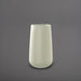 Saigon Tapered Round Fiberglass Planter in satin beige against gray background.