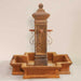 San Martino Fountain against brown background.