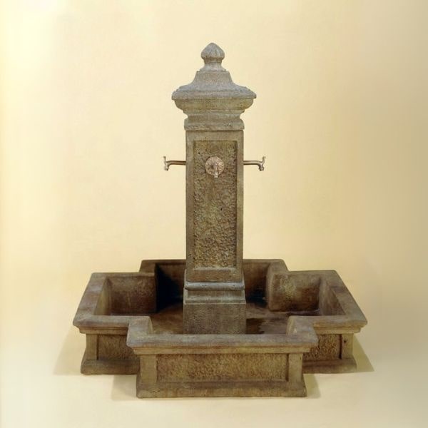 San Martino Fountain for Spouts against brown background.