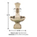 San Pietro Courtyard Fountain with product details.