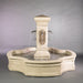 San Pietro Monaco Pond Fountain against gray background.
