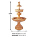 San Remo Fountain against white background with product details.