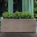 Sandal Planter 481818 S/1 - Riverstone Premium Lite - filled with plants.