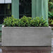 Sandal Planter 481818 S/1 - Stone Grey Lite - filled with plants.