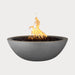 Sedona Fire Bowl, Natural Gray against gray background