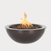 Sedona Powder Coated Fire Bowl, Copper Vein against gray background