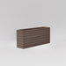 Sedona Tall Rectangle Wood Look Fiberglass Planter in 36 inch against gray background.
