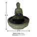 Serene Basalt Buddha Fountain with product details.