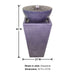 Tapered Zen Fountain with product details.
