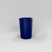 Tagel Tapered Round Fiberglass Planter in matte cobalt blue against gray background.