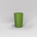 Tagel Tapered Round Fiberglass Planter in satin green against gray background.