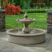 Terrase Fountain on the concrete with grass background