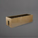 Tiergarden Railing Fiberglass Planter in gloss metallic gold against gray background.