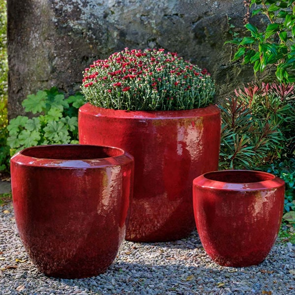 large round plant pots Timolos Planter