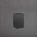 Tolga Corner Fiberglass Planter in matte charcoal against gray background