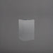Tolga Corner Fiberglass Planter in matte gunmetal against gray background.