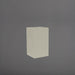  Tolga Corner Fiberglass Planter in satin beige against gray background.