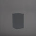 Torino Corner Fiberglass Planter in matte charcoal against gray background.