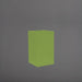 Torino Corner Fiberglass Planter in satin green against gray background.