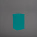 Torino Corner Fiberglass Planter in satin seafoam green against gray background.