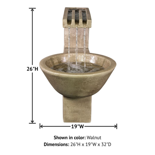 Trellis Fountain with product details.