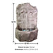 Tribus Rock Fountain with product details.