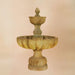 Urbino Grande Short Two Tier Fountain against brown background.