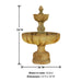 Urbino Grande Short Two Tier Fountain with product details.