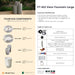 Complete overview of the Venn Fountain, Large with dimensions, weights, pump kit parts, tools, and general info.