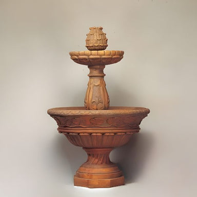 Verona Fountain against brown background.