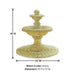 Villa Santini Fountain with Ball Fineal with product details.