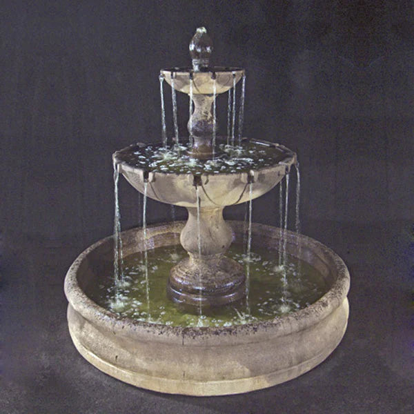 Vincenza Fountain with 55" Basin Fiore Stone