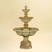 Vistamar Three Tier Fountain against brown background.