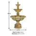 Vistamar Three Tier Fountain with product details.
