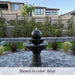 Zen Fountain, Tall 2 Tier in action in the backyard.