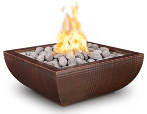Avalon Hammered Copper Fire Bowl I The Outdoor Plus I OPT-24AVCPF