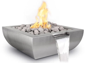 Avalon Stainless Steel Fire & Water Bowl  I The Outdoor Plus I OPT-24AVSSFW