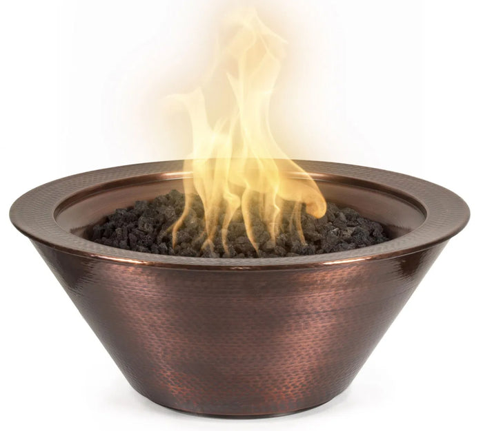 Cazo Hammered Copper Fire Bowl I The Outdoor Plus I OPT-101-24NWF