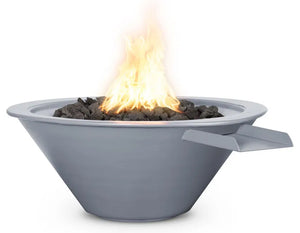 Cazo Powder Coated Fire & Water Bowl I The Outdoor Plus I OPT-R24PCFW