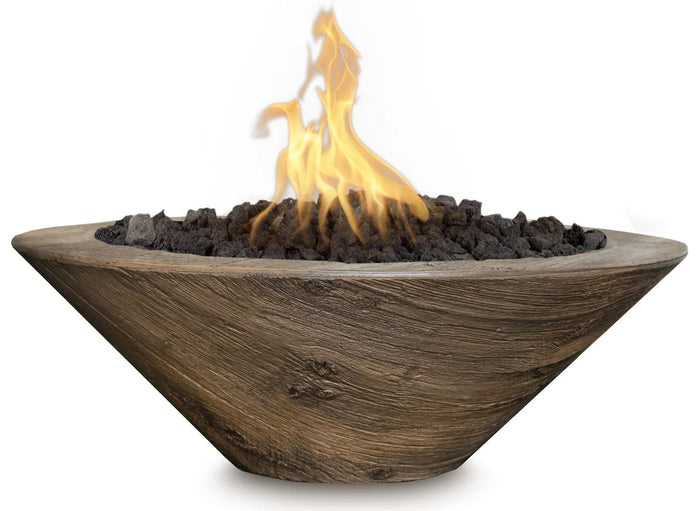 Cazo Wood Grain Fire Bowl I The Outdoor Plus I OPT-24RWGFO