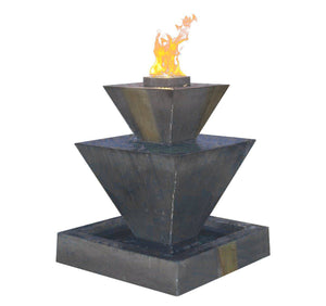 Gist I Double Oblique Fountain with Fire I G-OBDF W/FIRE
