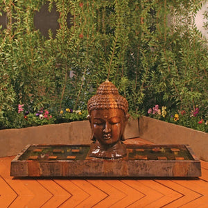 Large Buddha Head Fountain