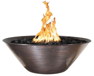 Remi Hammered Copper Fire Bowl, 31" I The Outdoor Plus I OPT-31RCFO