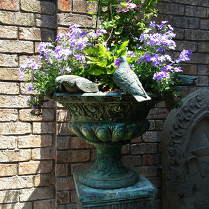 Bronze Seven Birds on Vase Fountain | Metropolitan Galleries | SRB42646