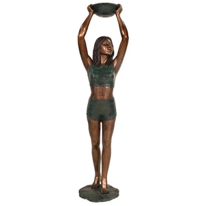 Bronze Standing Lady Fountain Sculpture | Metropolitan Galleries | SRB48859