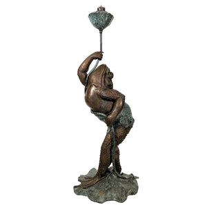 Bronze Whimsical Frog Fountain Sculpture | Metropolitan Galleries | SRB704906
