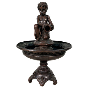 Bronze Boy with Jar Tray Fountain | Metropolitan Galleries | SRB706279